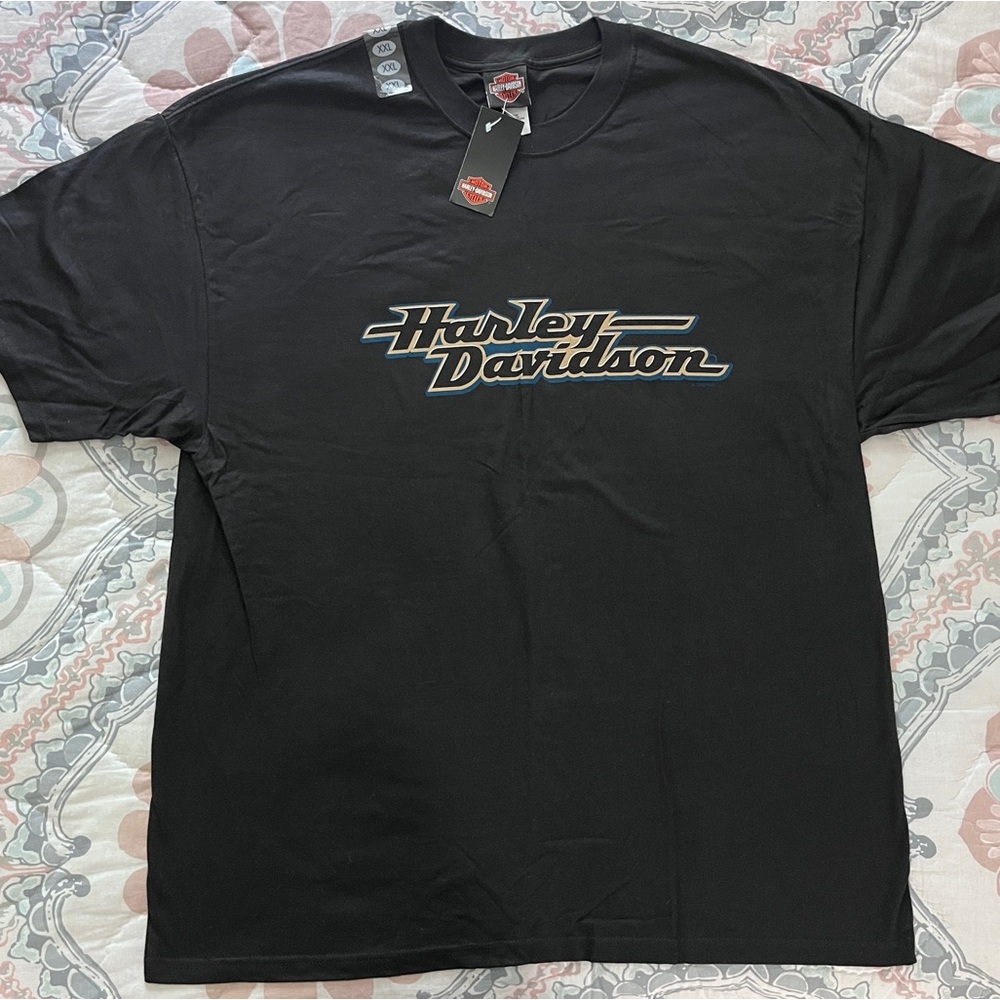 Harley-Davidson 2XL Black Short Sleeve Tee Tibby’s, Springfield, MA